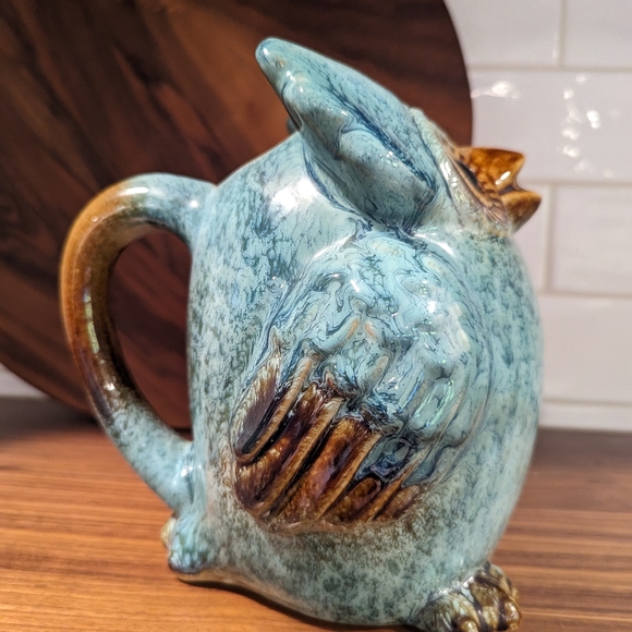 Vintage owl water pitcher - Picture 3 of 9